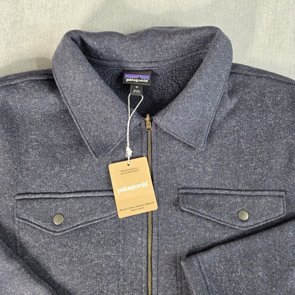 Patagonia Jackets & Blazers - New Patagonia Jacket Women's Better Sweater Zippered Chore XL Pitch Blue NWT